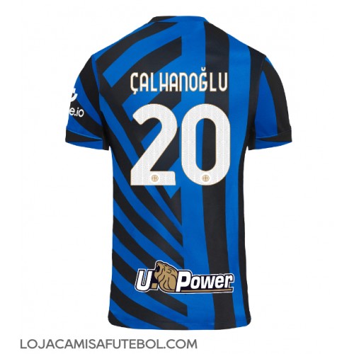 Camisa de Futebol Inter Milan Hakan Calhanoglu #20 Equipamento Principal 2024-25 Manga Curta